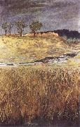 Max Klinger Landscape at the Unstrut painting